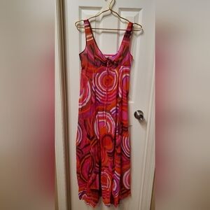Olga Sleeping Pretty Vintage Multicolor Nightgown Size 38